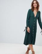 Faithfull Asayimi Button Down Dress - Green