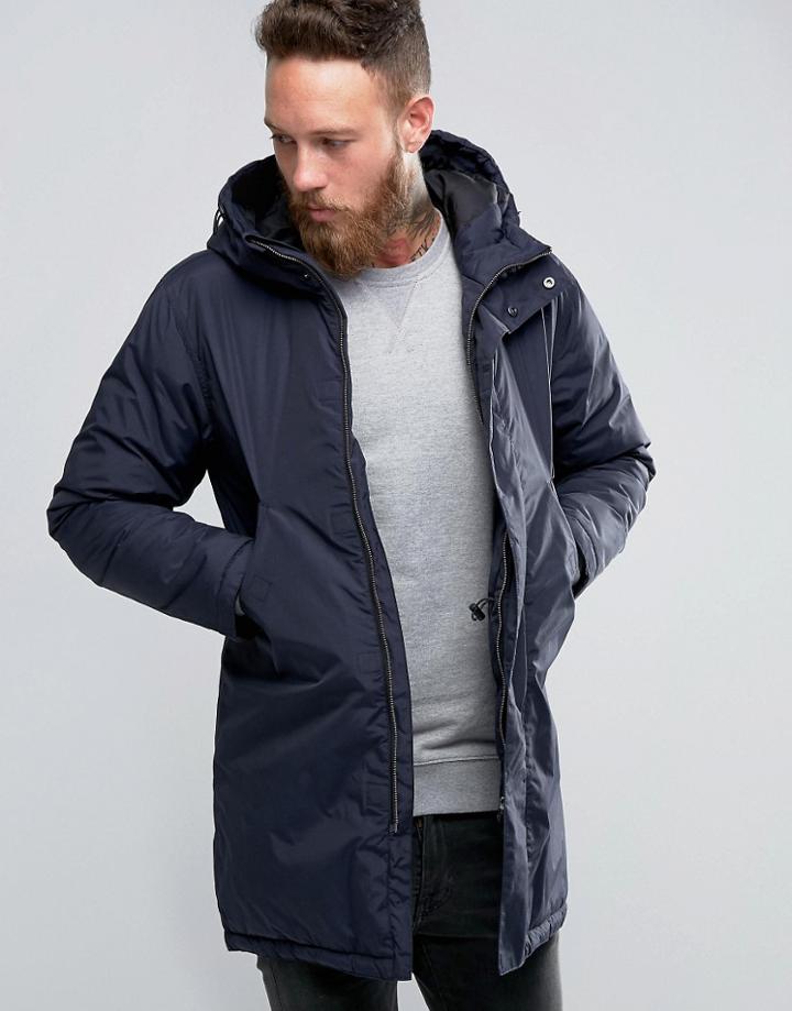 Edwin Fishtail Parka - Navy