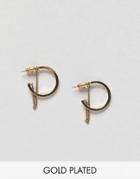 Pilgrim Gold Plated Chain Drop Earrings - Gold