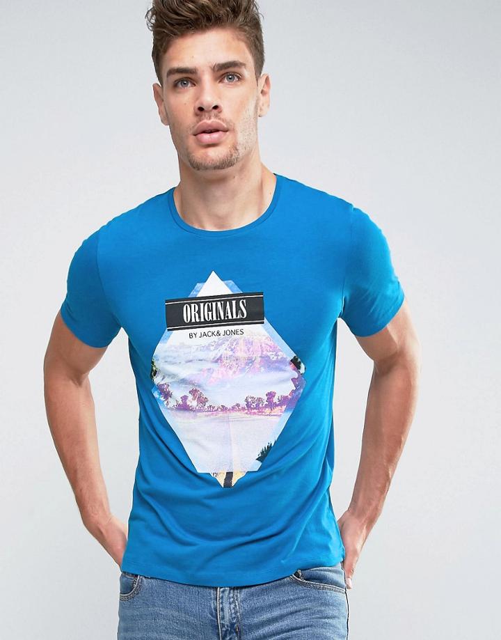 Jack & Jones Graphic T-shirt - Blue