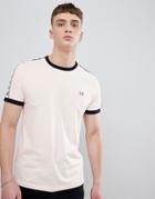 Fred Perry Sports Authentic Taped T-shirt In Pink - Pink
