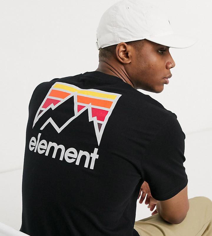 Element Joint T-shirt In Black Exclusive At Asos