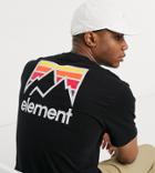 Element Joint T-shirt In Black Exclusive At Asos