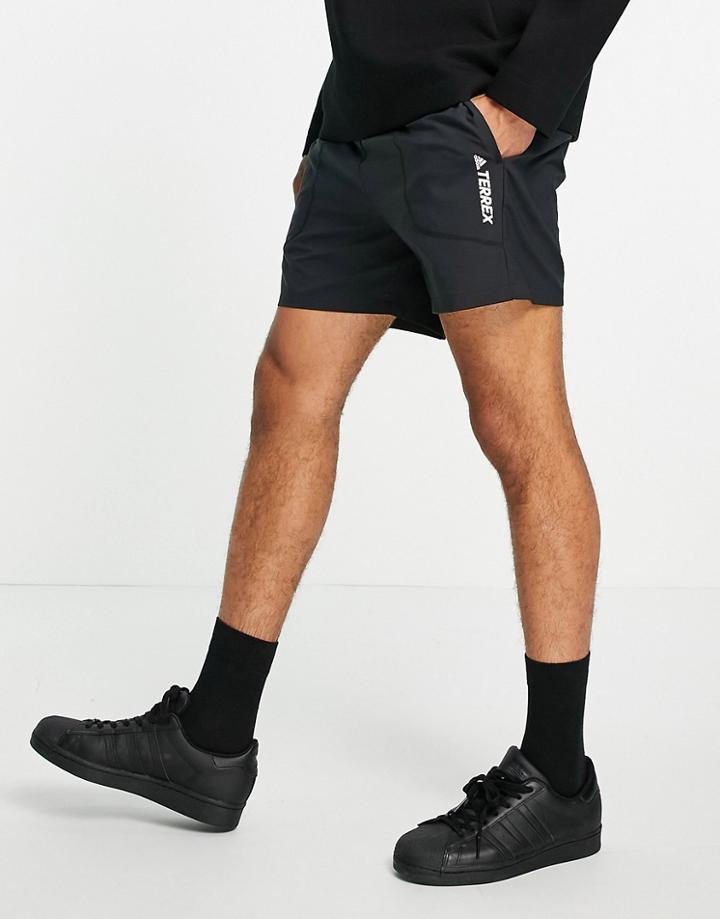 Adidas Outdoors Terrex Shorts In Black