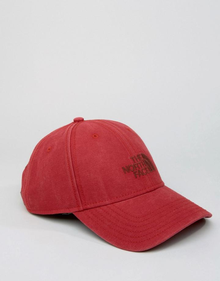 The North Face Classic Logo Baseball Cap Red - Red