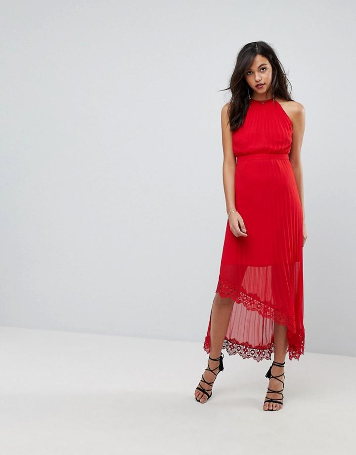 The Jetset Diaries Bellona Hi-lo Maxi Dress - Red