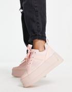Asos Design Discover Chunky Skater Sneakers In Pink