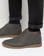 New Look Desert Boots In Gray - Gray