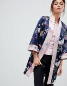 Ted Baker Chinoiserie Jacquard Kimono Coat - Multi