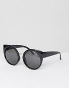 Mango Cat Eye Sunglasses - Black