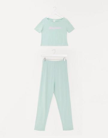 Adolescent Clothing Playmate T-shirt And Pants Pyjama Set-multi