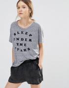 Sundry Sleep Under The Starts Tee - Gray