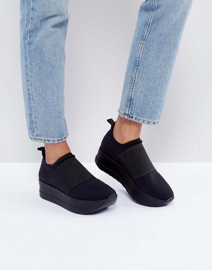 Vagabond Casey Platform Pull On Sneakers - Black