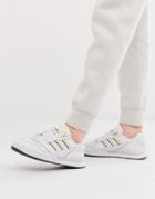 Adidas Originals White And Yellow A-r Sneakers
