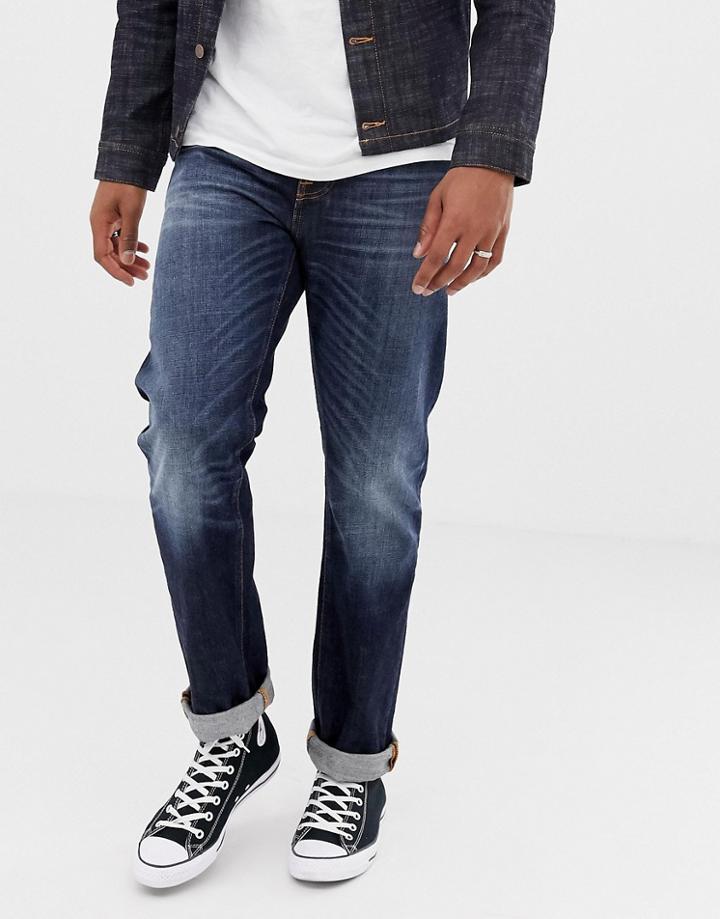 Nudie Jeans Co Sleepy Sixten Loose Tapered Jeans Authentic Dark-blue