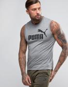 Puma Ess No.1 Short Sleeved T-shirt In Gray 838240 03 - Gray
