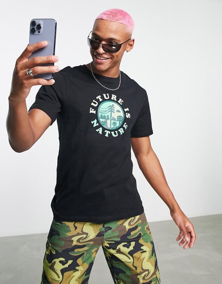 Element Future Land T-shirt In Black
