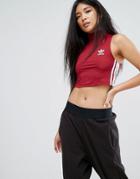 Adidas High Neck Top - Red