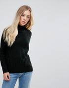 B.young High Neck Classic Sweater - Black