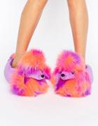 Loungeable Disco Poodle Slipper - Pink