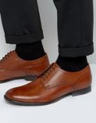 Base London Ford Leather Derby Shoes - Tan