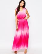 Traffic People Demi Maxi Dress In Faded Pink - Pink