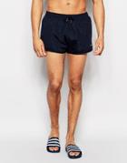 Nicce Retro Swim Short In Navy - Navy
