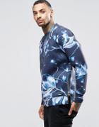 Diesel S-joe-zips-af Sweatshirt Print Scuba - Navy