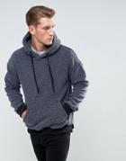 Bellfield Hoodie In Washed Borg - Gray