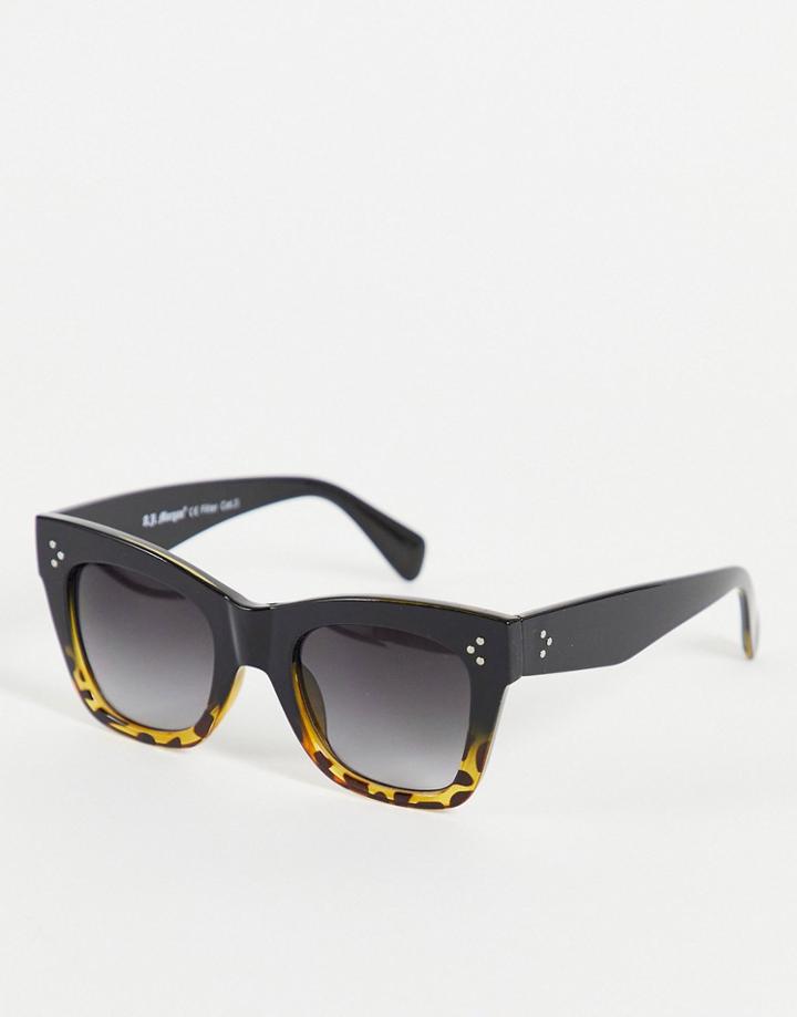 Aj Morgan Square Lens Sunglasses-black