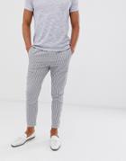 Only & Sons Seersucker Striped Pants - White