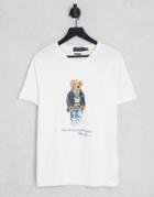 Polo Ralph Lauren Heritage Bear Print T-shirt In White