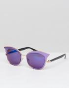 Jeepers Peepers Cat Eye Sunglasses In Purple - Purple