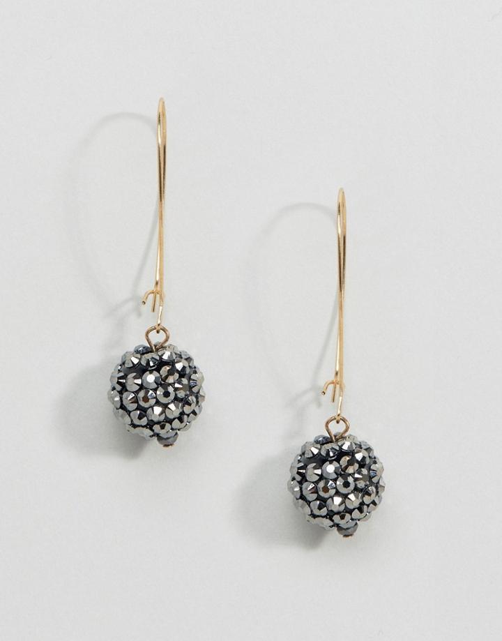 Coast Sparkle Ball Earrings - Black
