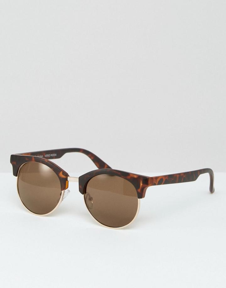 Vero Moda Tortoise Sunglasses - Brown Tortoise