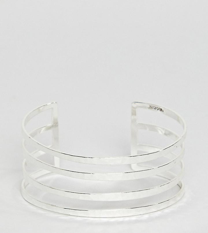 Pilgrim Silver Plated Chunky Cage Bracelet - Silver