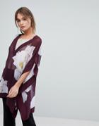 Ted Baker Garsa Caftan In Gardenia Print - Multi