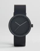 Leff Amsterdam D-series Leather Watch In Black 38mm - Black