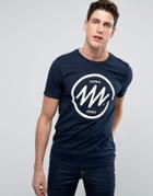 Jack & Jones Core T-shirt With Brand Graphic - Navy