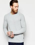 Ted Baker Textured Knitted Sweater - Gray