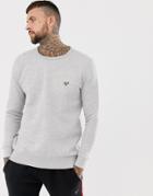 Voi Jeans Crew Neck Sweatshirt In Light Gray - Gray