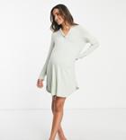 Lindex Exclusive Mom Jersey Night Shirt In Green