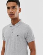 French Connection Basic Logo Polo-gray