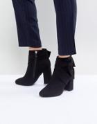 Forever New Ankle Boot With Bow Tie Side - Black