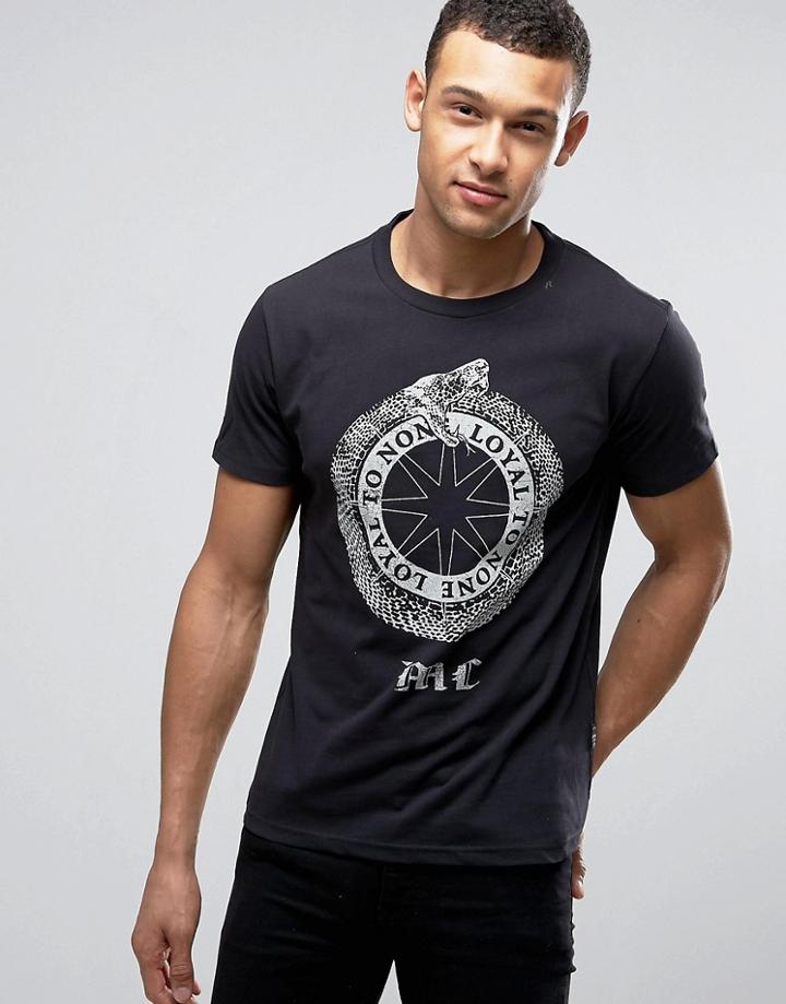 Replay Loyal To None Snake T-shirt - Black