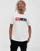 Diesel T-just-division T-shirt In White - White