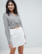 Free People For Life Cropped Shirt-multi