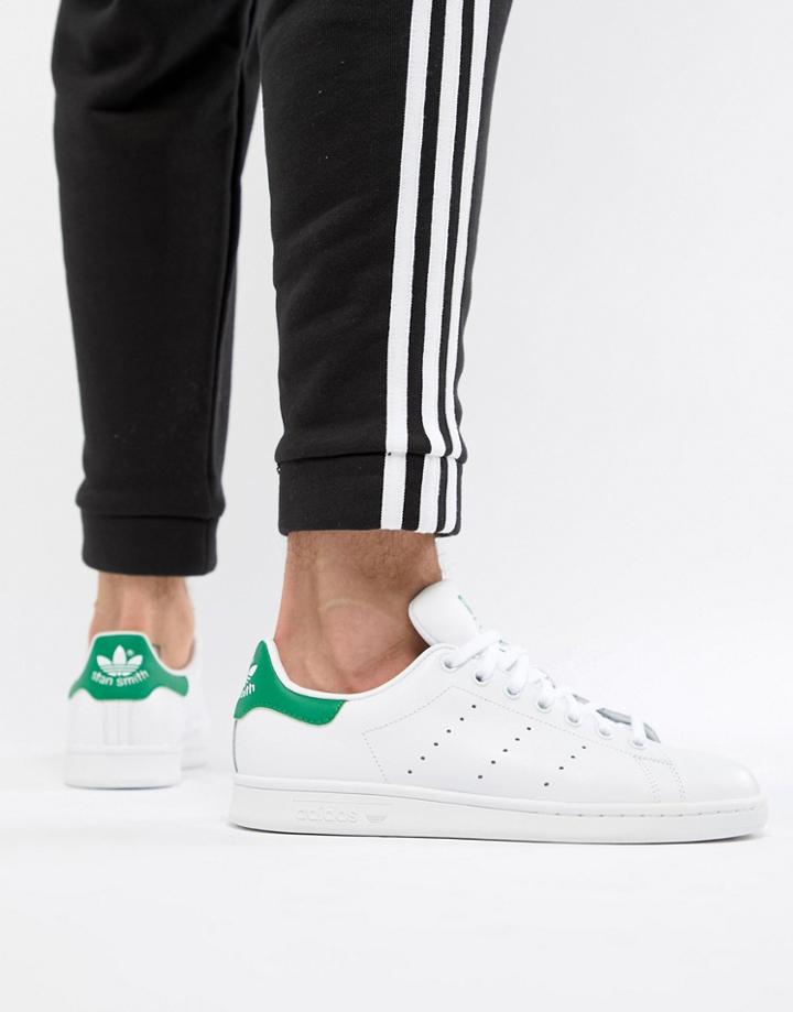 Adidas Originals Stan Smith Leather Sneakers In White M20324 - White