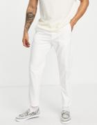 Selected Homme Slim Fit Linen Mix Pants In Ecru-neutral