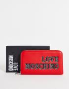 Love Moschino Large Logo Wallet In Red